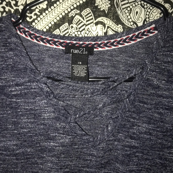 Rue 21 String-Front Shirt - Picture 2 of 3